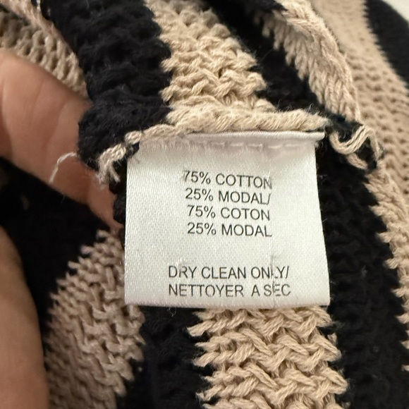 Trina Turk Black and Cream Knit Top - Picture 8 of 8
